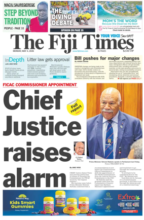 Cover of The Fiji Times
