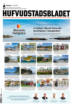 Cover of Hufvudstadsbladet