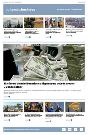 Cover of Euronews Business (Spanish) Compiled Edition