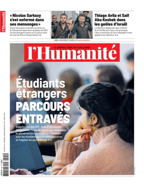 Cover of L'HUMANITE