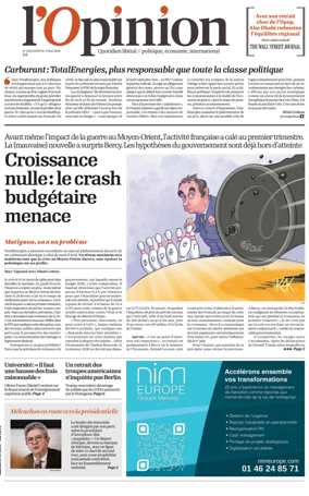 Cover of L'Opinion