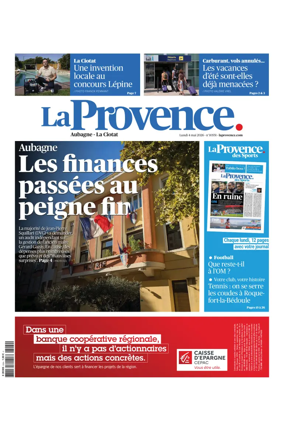 Cover of La Provence Aubagne-La Ciotat