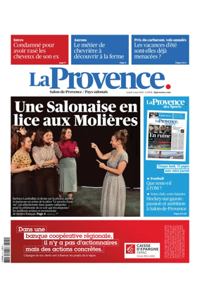 Cover of La Provence Salon-de-Provence / Pays salonais