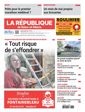 Cover of La Republique de Seine-et-Marne (Edition A-B)