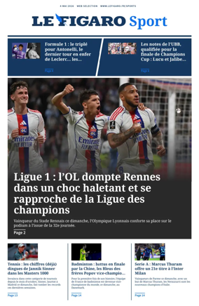 Cover of Le Figaro Sport