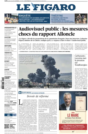 Cover of Le Figaro
