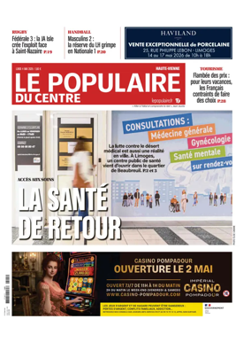 Cover of Le Populaire du Centre (Haute-Vienne)