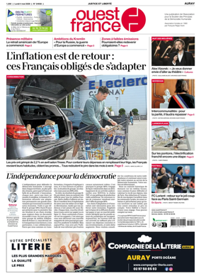 Cover of Ouest France (Auray)