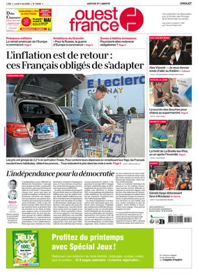 Cover of Ouest France (Cholet)