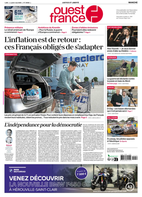 Cover of Ouest France (Manche)