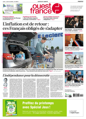 Cover of Ouest France (Pontivy)