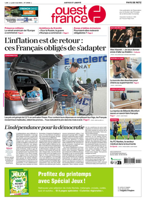 Cover of Ouest France (Pornic / Pays de Retz)