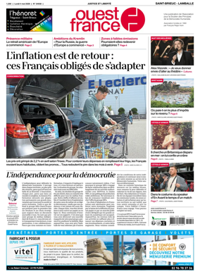 Cover of Ouest-France (Saint-Brieuc Lamballe)