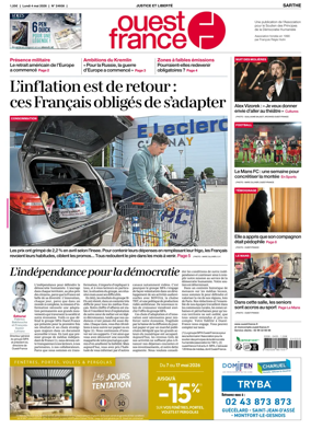 Cover of Ouest France (Sarthe)