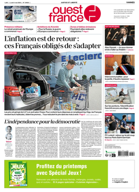 Cover of Ouest France (Vannes)