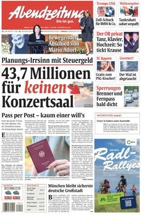 Cover of Abendzeitung Munchen