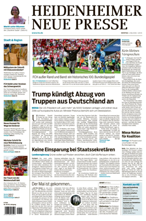 Cover of Heidenheimer Neue Presse