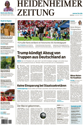 Cover of Heidenheimer Zeitung