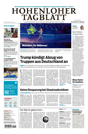 Cover of Hohenloher Tagblatt