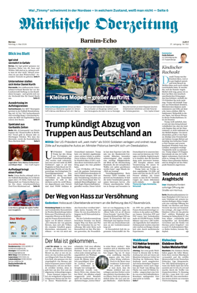 Cover of Markische Oderzeitung Bernau