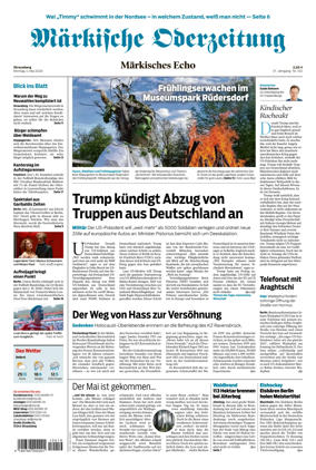 Cover of Markische Oderzeitung Strausberg