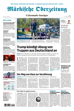Cover of Markische Oderzeitung Uckermarkanzeiger