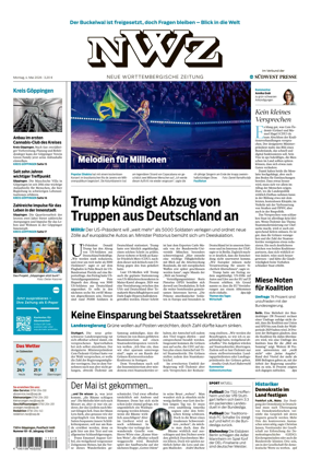 Cover of NWZ – Neue Wurttembergische Zeitung