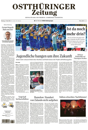 Cover of Ostthuringer Zeitung (Gera)