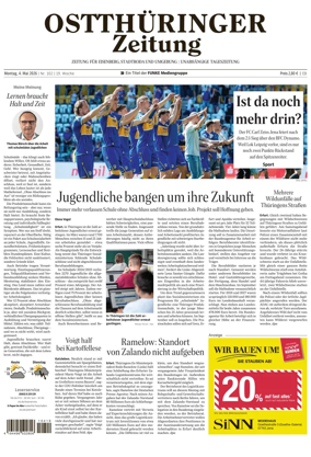 Cover of Ostthuringer Zeitung (Saale-Holzland-Kreis)