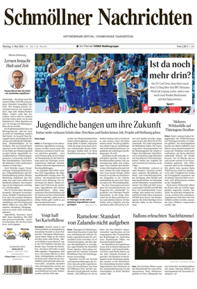 Cover of Ostthuringer Zeitung (Schmolln)