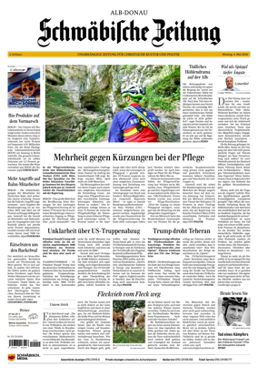 Cover of Schwabische Zeitung (Alb-Donau)