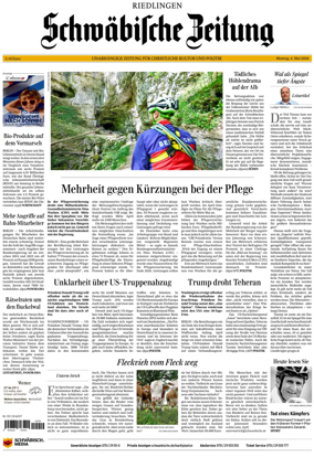 Cover of Schwabische Zeitung (Riedlingen)