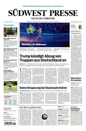 Cover of SUDWEST PRESSE - Neckar-Chronik
