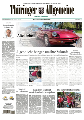 Cover of Thuringer Allgemeine (Arnstadt und Ilmenauz)