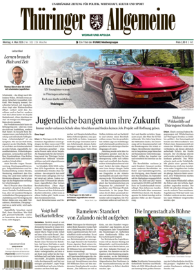 Cover of Thuringer Allgemeine (Weimar)