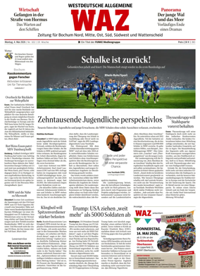 Cover of Westdeutsche Allgemeine Zeitung (Bochum)