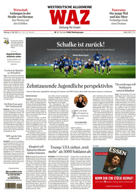 Cover of Westdeutsche Allgemeine Zeitung (Essen)