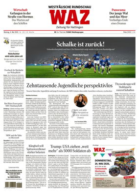 Cover of Westdeutsche Allgemeine Zeitung (Hattingen)