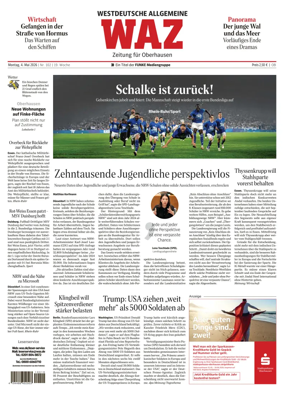 Cover of Westdeutsche Allgemeine Zeitung (Oberhausen)