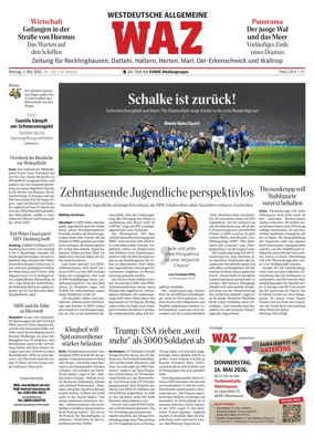 Cover of Westdeutsche Allgemeine Zeitung (Recklinghausen)
