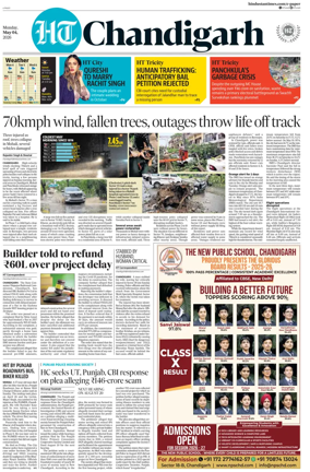 Cover of Hindustan Times (Chandigarh) - Live