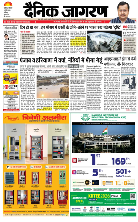 Cover of Dainik Jagran - Chandigarh