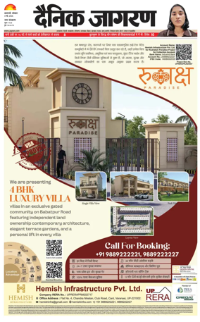 Cover of Dainik Jagran - Varanasi