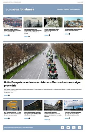 Cover of Euronews Business (Portuguese)