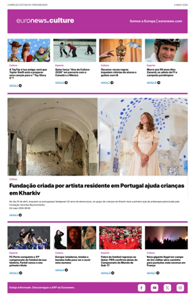 Cover of Euronews Culture and Sport (Portuguese)