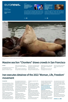 Cover of EuroNews (English Edition)