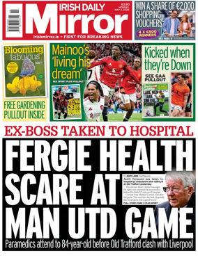 Cover of Irish Daily Mirror