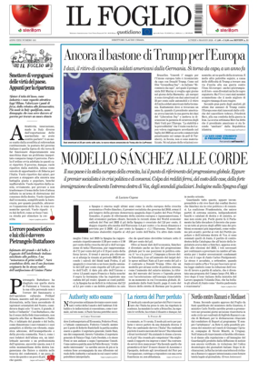 Cover of Il Foglio Quotidiano