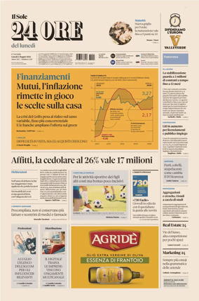 Cover of Il Sole 24 Ore