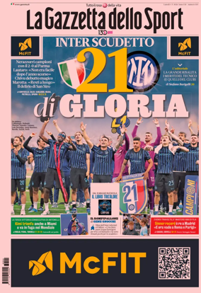 Cover of La Gazzetta dello Sport